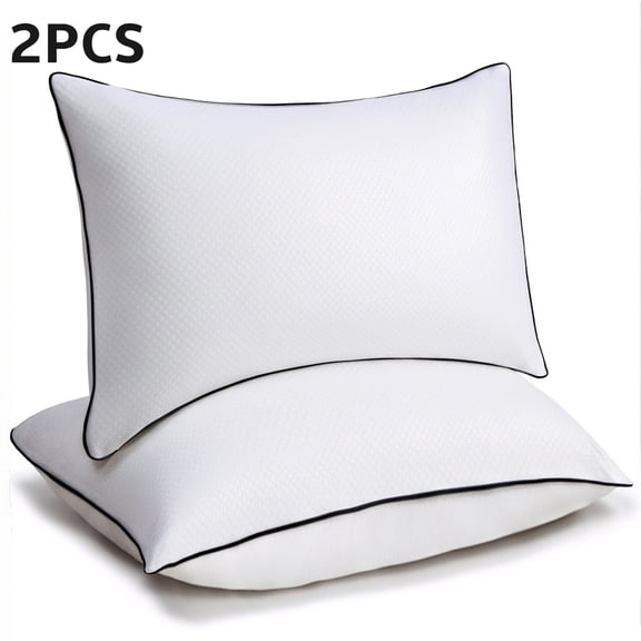 Bed Pillows for Sleeping 2 Pack, Hotel Down Alternative Sleeping Bed Pillows for Side Sleepers, 19 x 29 Inches
