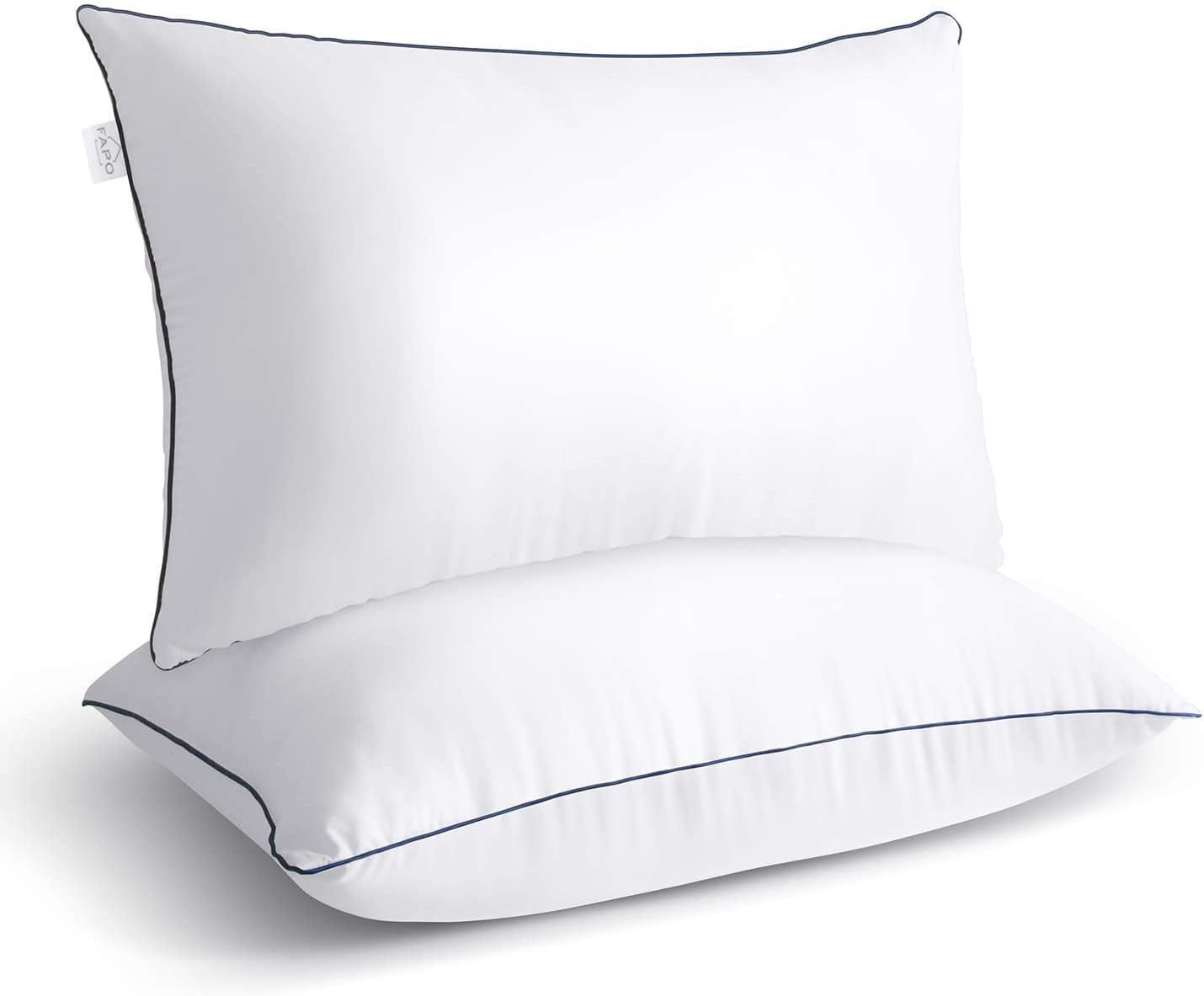 Bed Pillows for Sleeping (2-Pack), Hypoallergenic Soft Luxury Plush Microfiber Queen Size