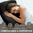 thumbnail image 1 of Bed Pillows for Sleeping 4 Pack, King Size Cooling Pillows Set of 4, Top-end Microfiber Cover for Side Stomach Back Sleepers (Black), 1 of 6