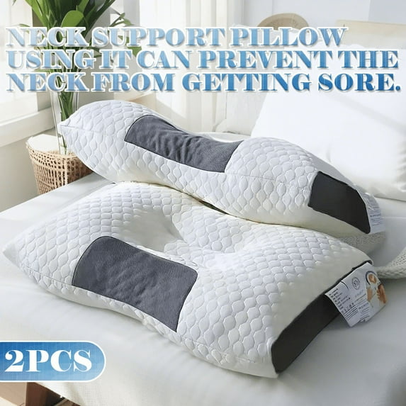 Bed Pillows for Sleeping Queen Size (White), Set of 2, Cooling Hotel Quality, Gusseted Pillow for Back, Stomach or Side Sleepers