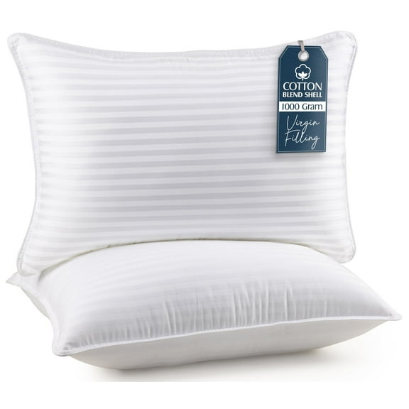Bed Pillows for Sleeping Queen Size (White), Set of 2, Cooling