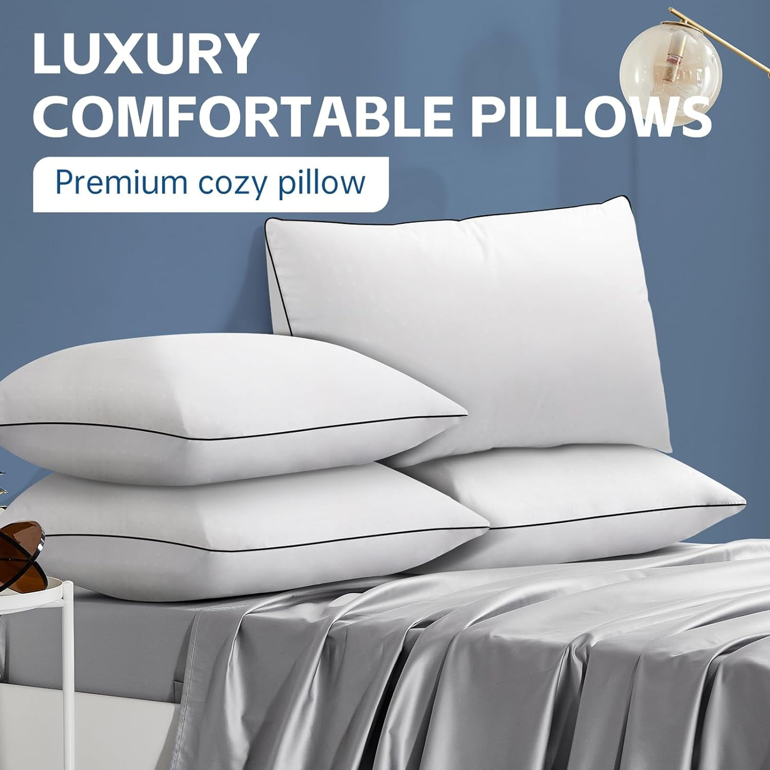 Bed Pillows for Sleeping Standard Size Set of Hotel