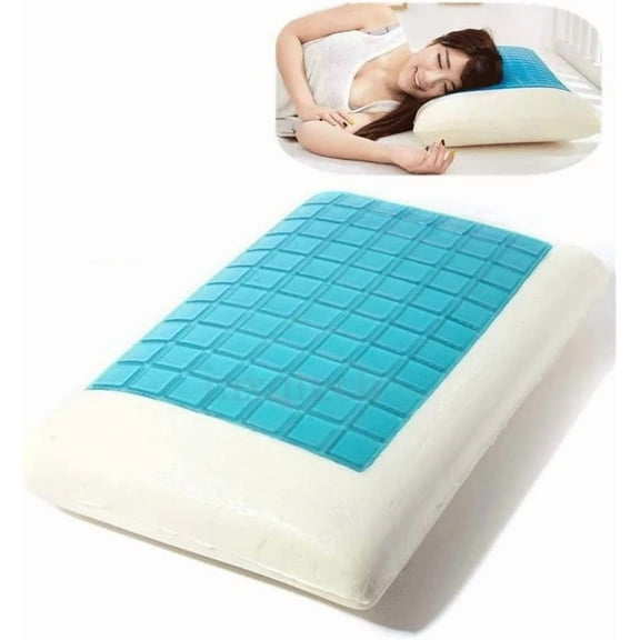 Bed Pillows & positioners Neck pllows for Sleeping Memory Foam Bed Pillow Cooling Gel Washable Pillows Cervical Vertebra Super Soft Comfortable Sleeping Pillows Comfortable