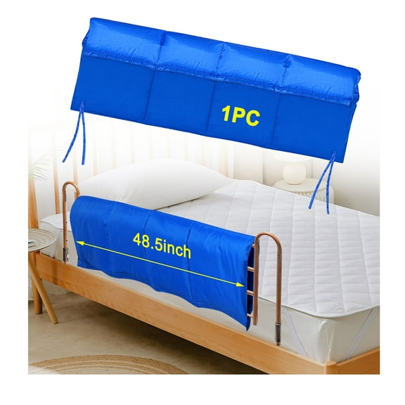 Bed Rail Covers for Hospital Bed, Foam Padding Bumper Pads for Seniors, Elderly Bedside Protection (48"x12")