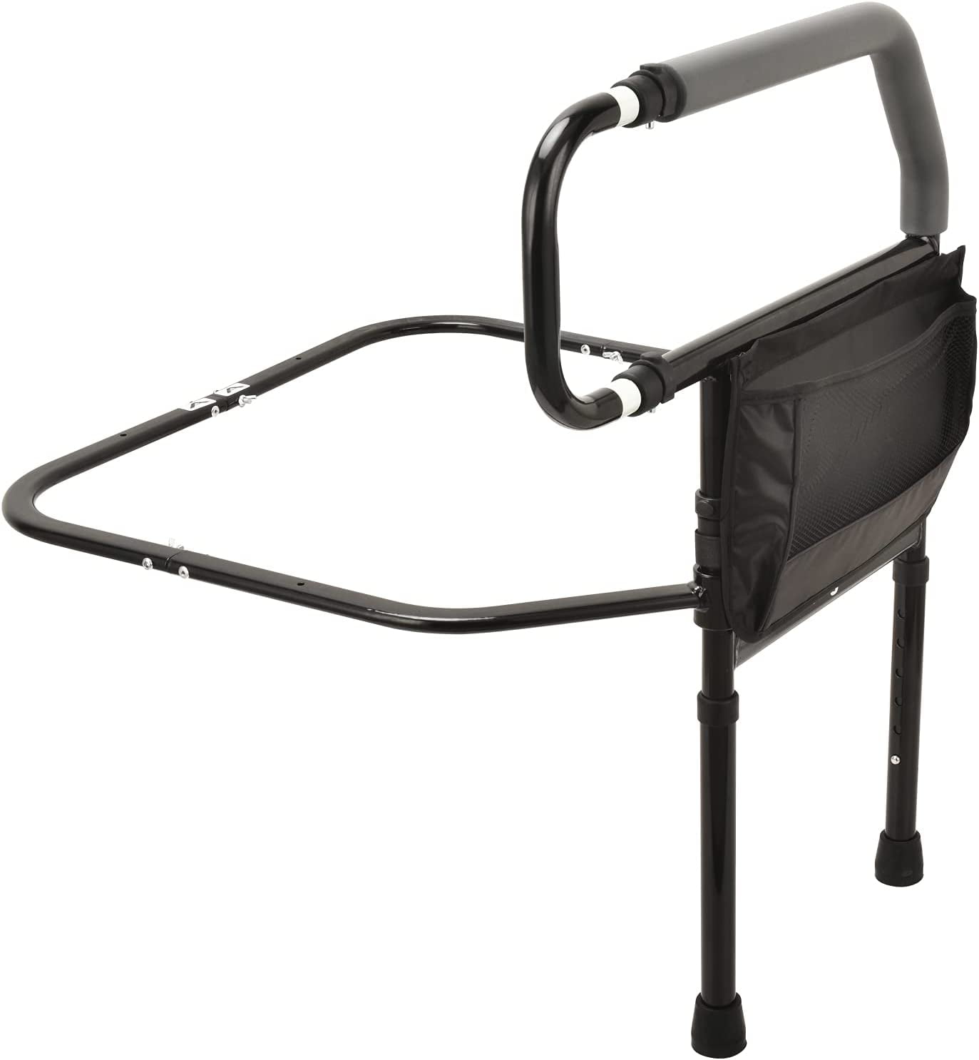 Bed Rail for Elderly, Bed Assist Grab Bar Handle with Storage Pocket, Safety Bed Rails for Elderly Adults Getting in \u0026 Out of Bed at Home and Dorm - Fit King, Queen, Full, Twin