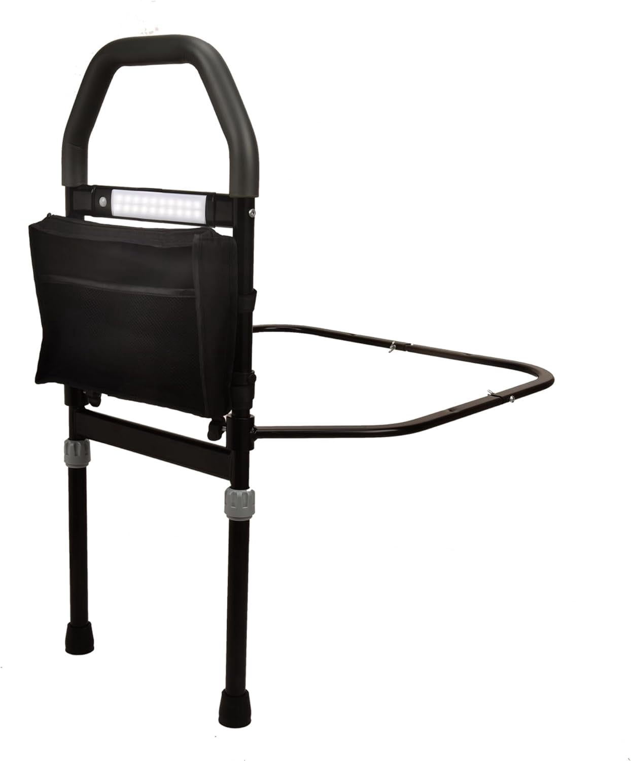 Bed Rail for Elderly, Safety Bed Rails with Motion Light & Storage ...