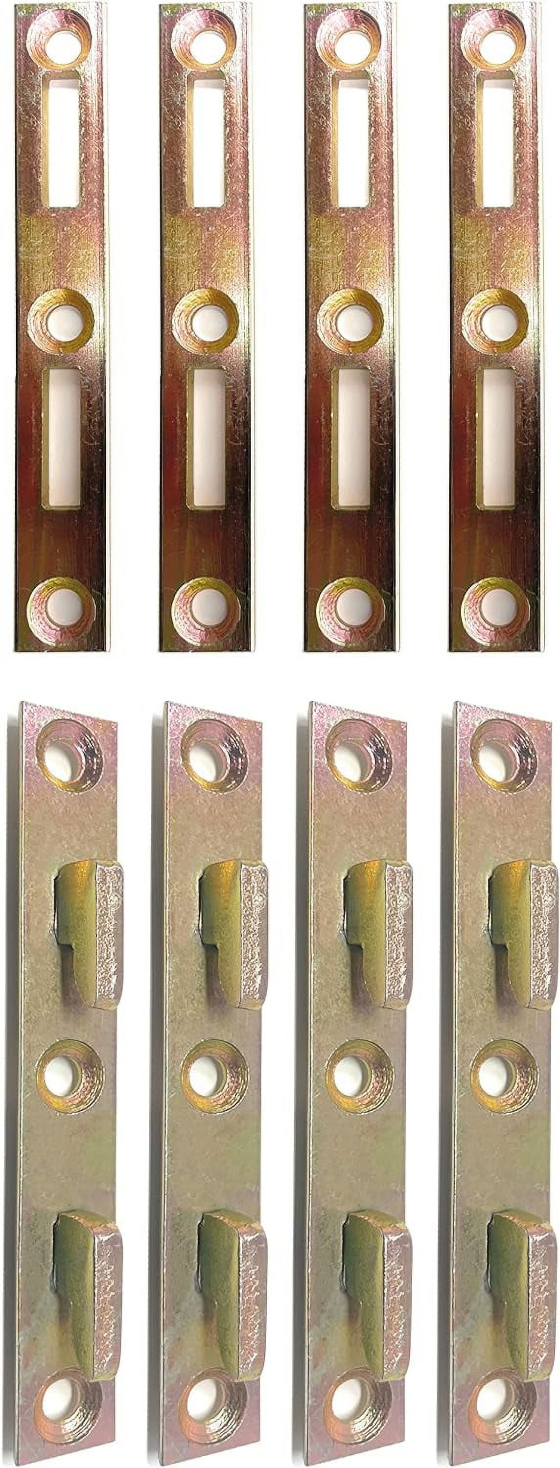 Bed Rail Fasteners 4" Set of 4 Bed Rail Brackets Heavy Duty Bed Frame