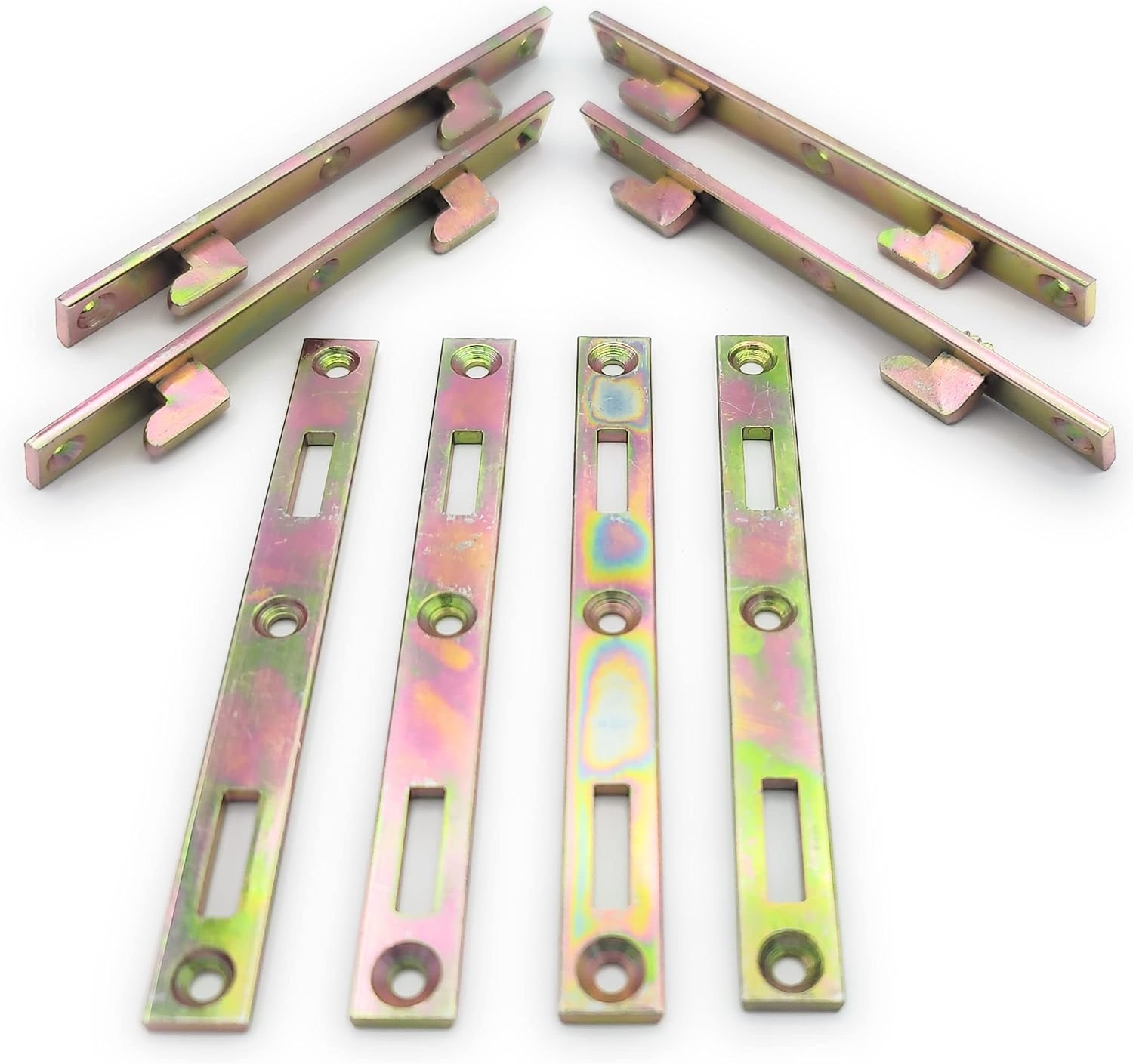 Bed Rail Fasteners 6" Set of 4 Bed Rail Brackets Heavy Duty Bed Frame