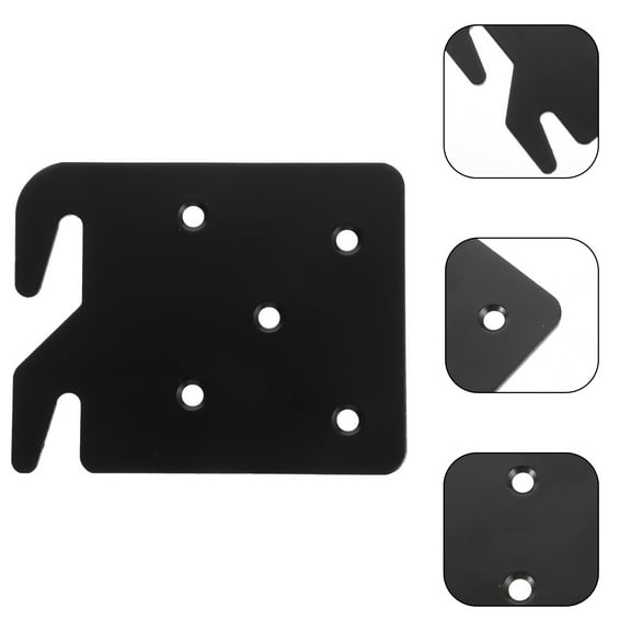 Amosfun Homeowners Bed Frame Rail Hardware Heavy Duty Bed Frame Brackets Iron 1Set