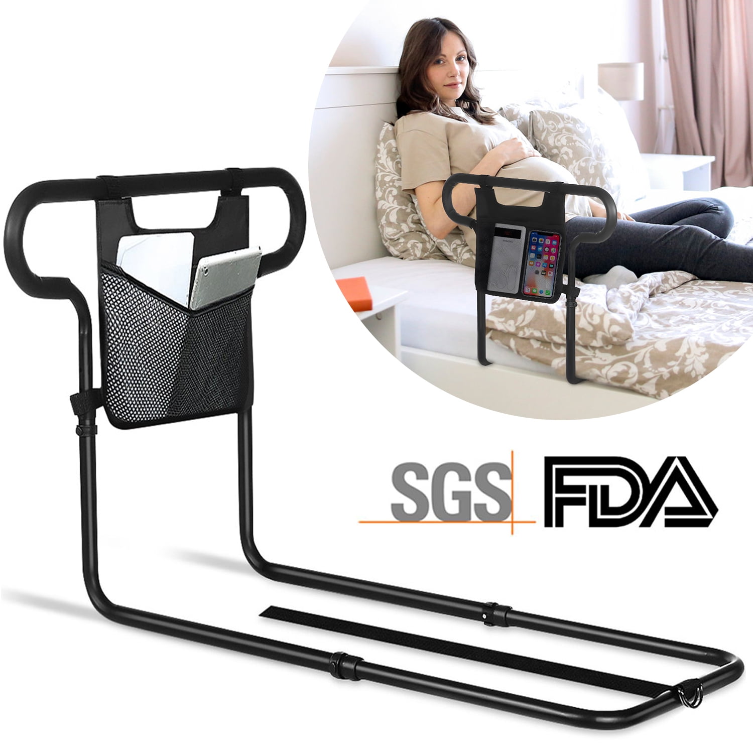 Bed Rail,Safety Bed Rails for Elderly Adults,Bed Assist Grab Bar with