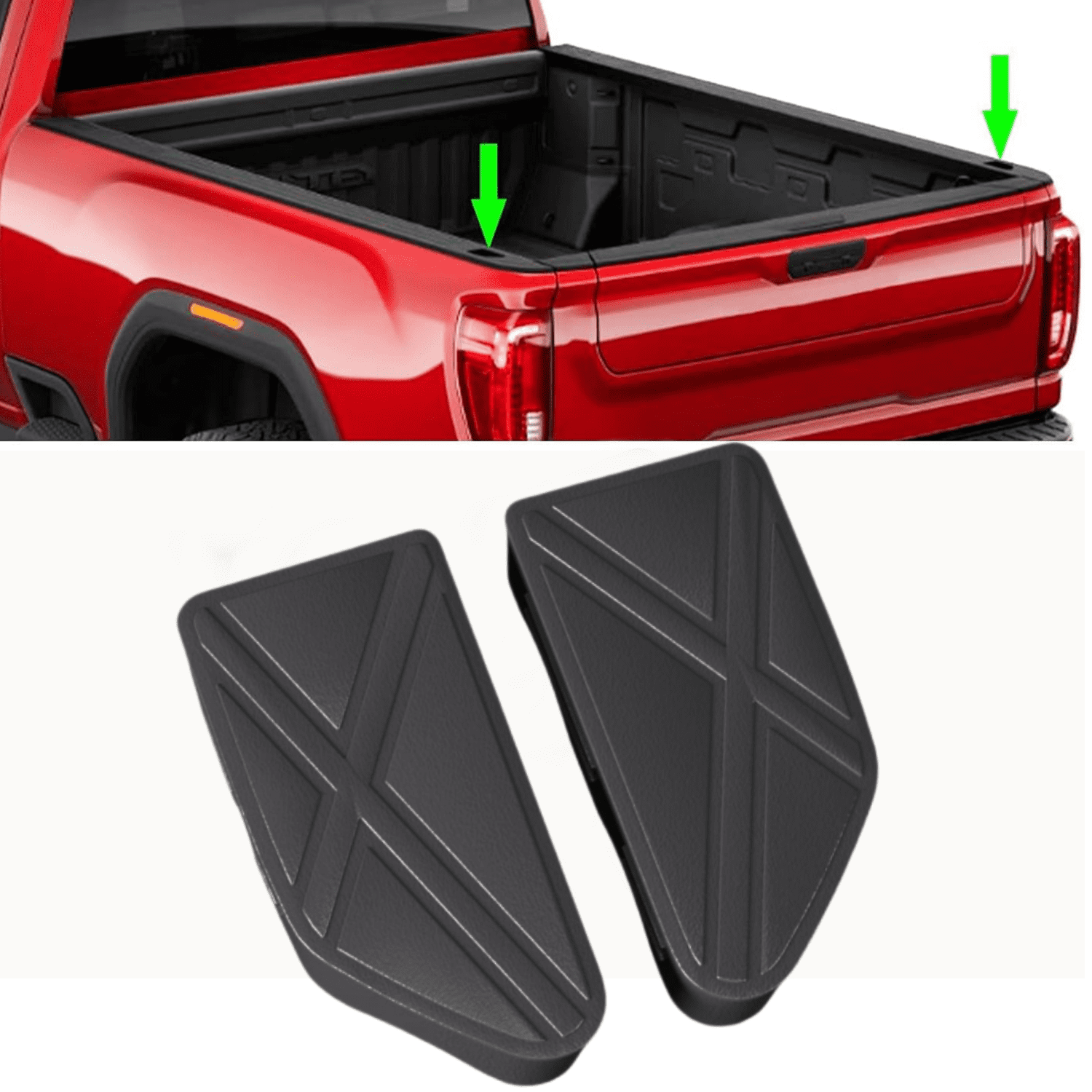 TOPINSTALL 2025 Stylish Bed Rail Stake Pocket Covers Compatible With 2019-2025 Silverado/Sierra 1500 And 2020-2024 2025 Chevy Silverado/GMC Sierra 2500HD 3500HD, Upgraded Truck Hole Caps Plugs-2PCS