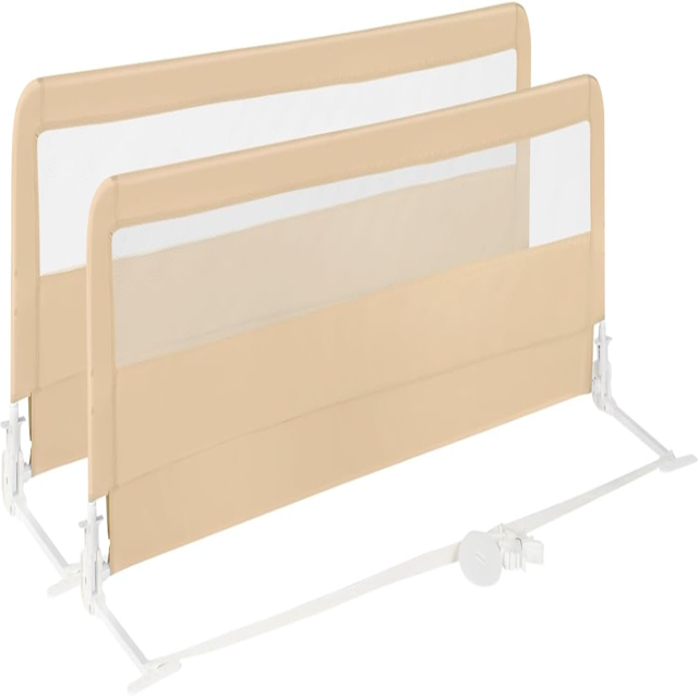 Bed Rail for Toddlers 2 PCS Extra Long Swing Down Safety Bed Guards w