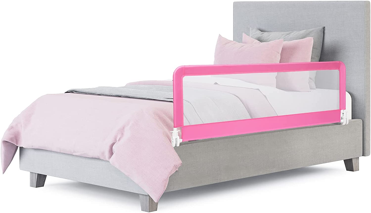 Bed Rail for Toddlers, 59in Extra Long, Portable Safety Bed Guardrail