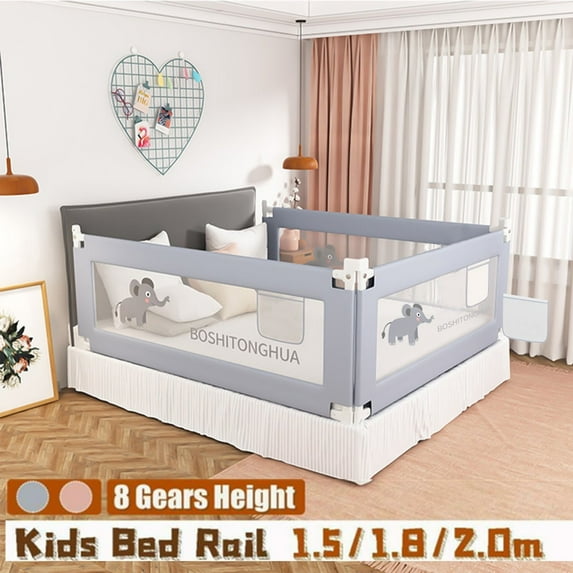 Bed Rail for Toddlers Infants, Kids Bed Safety Guard Rail Toddler Baby Bed Rails for Twin, Full Size, Queen &King Mattress, Extra Long Crib Rail Guard