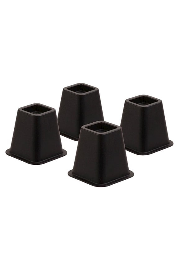 Bed Riser - Elevators Black (Black) (5.25"h x 6.25"dia. Elevates bed 6")