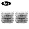 thumbnail image 1 of Bed Riser Furniture Lift Bed Frame Risers Create Under Bed Storage Heavy Duty Set of 8 Black/Clear Color,Round, 1 of 8