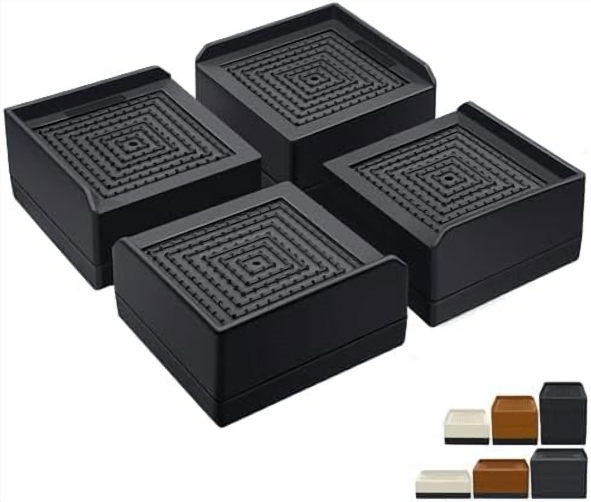 Lifting Risers Bed Risers 1.5 inch Heavy Duty, Furniture Risers for Bed Sofa Table and ...