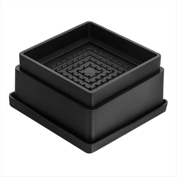 Bed Risers 1 Inch, 6pcs Adjustable Bed Furniture Riser, Heavy Duty Bed Lifts Risers with Rubber Pad for Sofa, Bed, Table