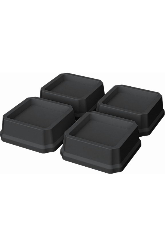 Bed Risers 1 Inch Heavy Duty 4 Pack Bed Furniture Elevators, 1,500 lbs Lifts Up Riser for Sofa and Table, Black