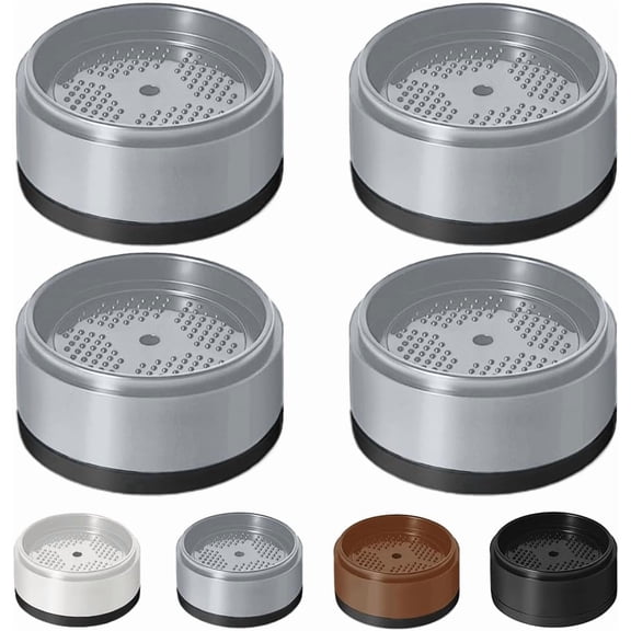 Bed Risers 1 inch, 2 inch, 3 inch, 4 inch Heavy Duty, Adjustable Furniture Riser for Table Desk Couch Sofa Chair Refrigerator Washing Machine, Stackable Bed Raisers Blocks (Grey 4 Pack, 1 inch)