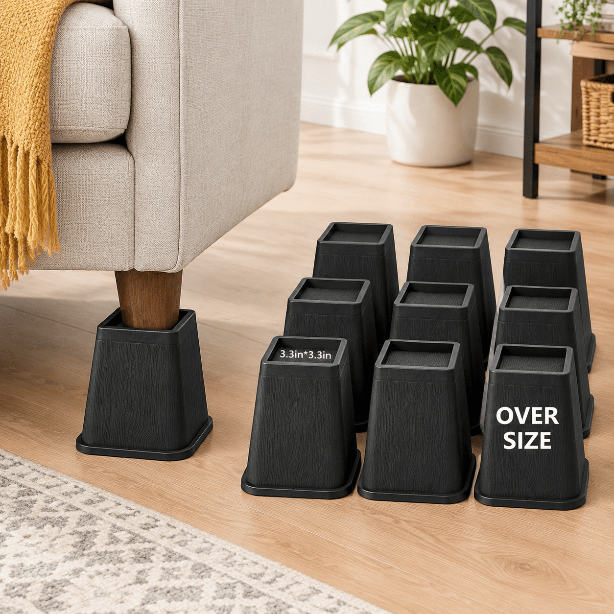 Bed Height Riser Bed Risers 10 Inch Heavy Duty Niture For Dorm Xl - Walmart.com