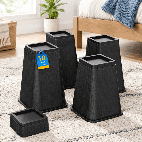 Bed Risers 10 Inch Heavy Duty Stackableniture Lifts 2inch 8inch 10inch ...