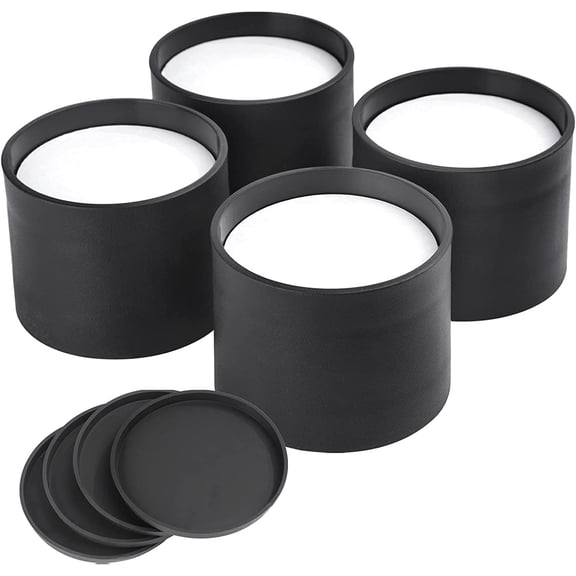 Bed Risers 2 Inch, Round Furniture Risers for Thin Legs, Heavy Duty Table & Chair Leg Risers, Non-Slip Floor Protectors, Add 2" Height for Hardwood Floors, Set of 4