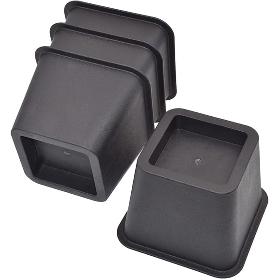 Bed Risers 3 Inch, Heavy Duty Square Furniture Frame Lift for Bed,Couch, Chair, Desk, Sofa and Bunk Bedpost, 4 Sets