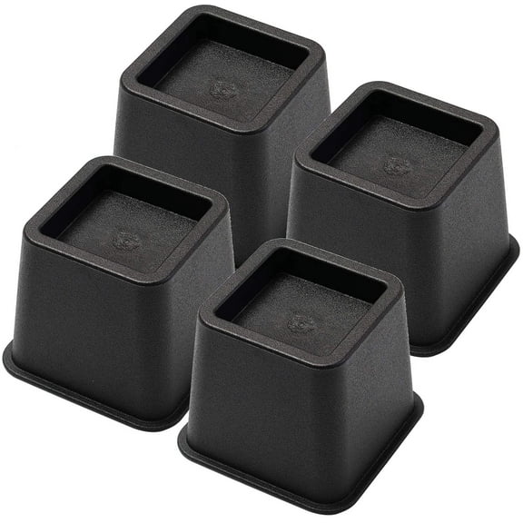 Bed Risers 3 Inch, Heavy Duty Square Furniture Frame Lift for Couch, Chair, Desk, Sofa and Bunk Bedpost, Set of 4