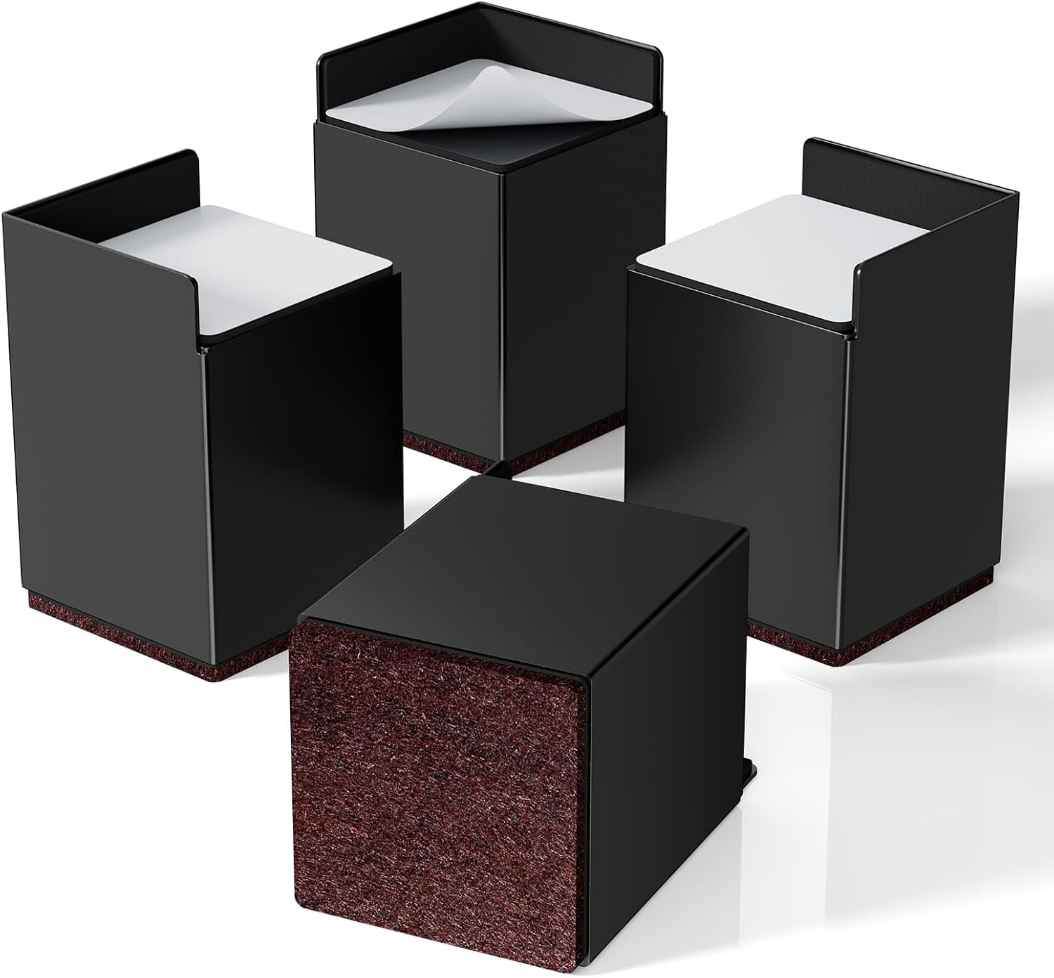 Bed Risers 4 Inch, Heavy Duty Furniture Risers for Bed Couch Sofa Chair ...