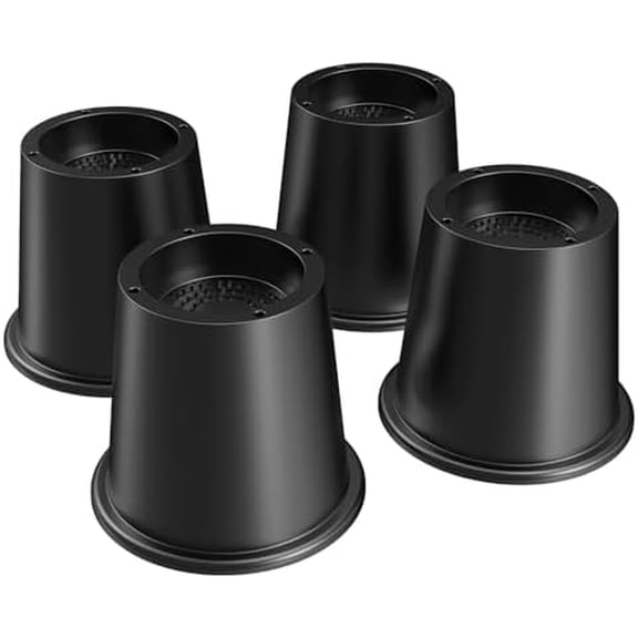 Bed Risers 4 Inch Heavy Duty, Set of 4 Furniture Risers, Round Furniture Risers for Bed Desk Table Sofa Couch