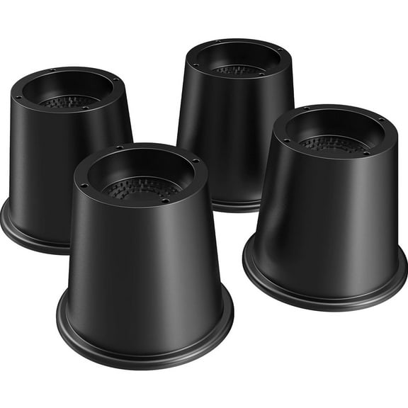 Bed Risers 4 Inch Heavy Duty, Set of 4 Furniture Risers, Round Furniture Risers for Bed Desk Table Sofa Couch