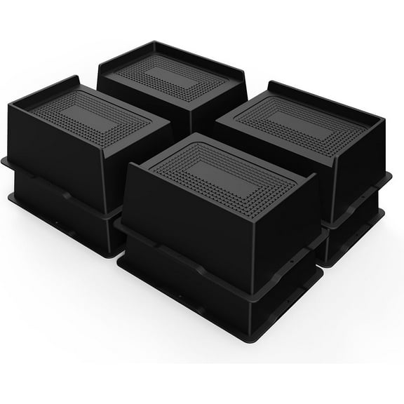 Bed Risers 2 Inch Heavy Duty, Oversized Furnitures Risers 2 inch Support 6000 lbs, Bed Table Rising Blocks, Fits for Couch, Sofa, Chair, Furniture Lifts (Black 4 Pack, 2 inch)