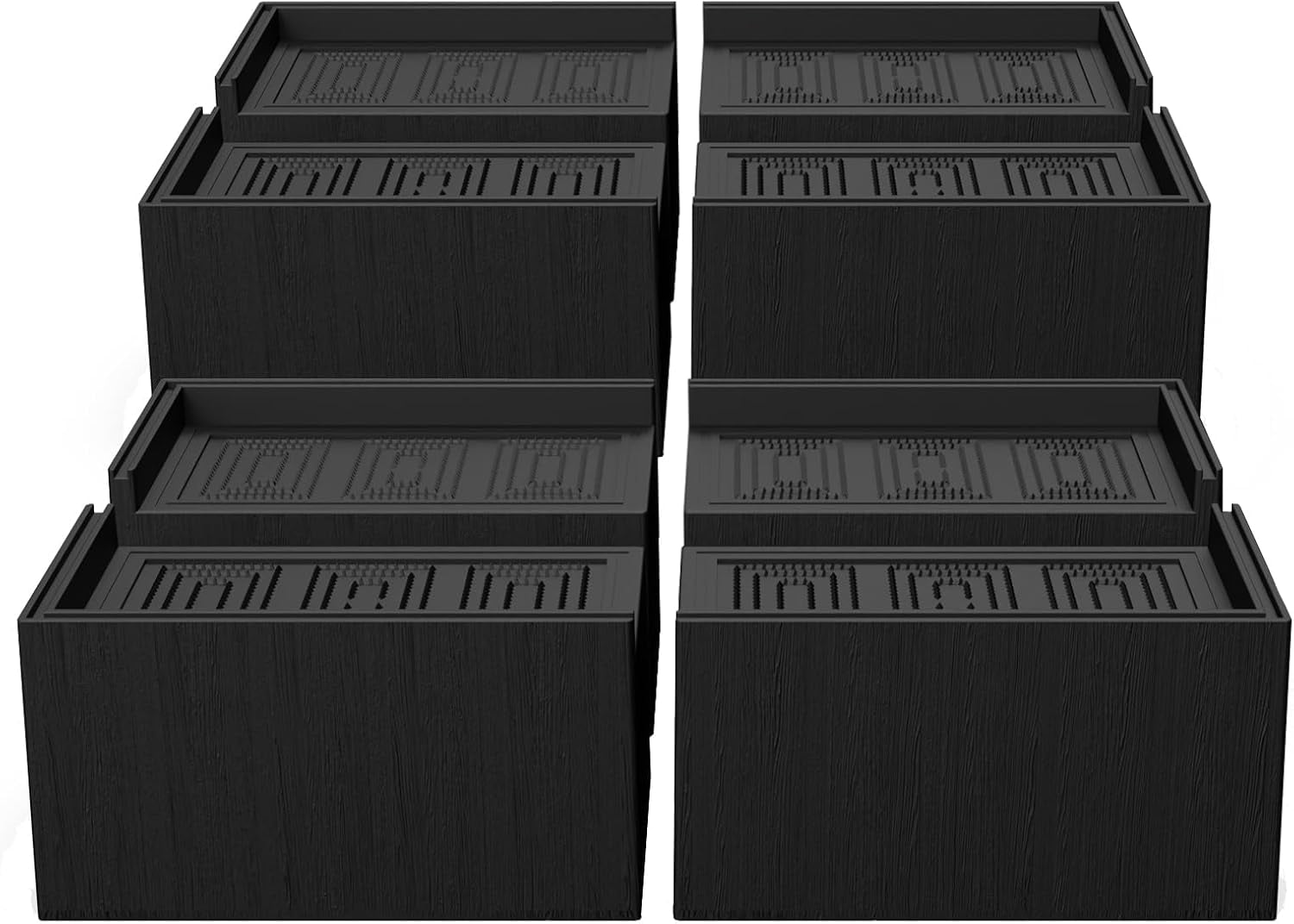 Bed Risers 5 inch, 8 Pack Extra Large Post, 11000lbs Heavy Duty Couch ...