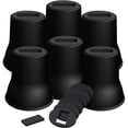 thumbnail image 1 of Bed Risers 6 Inch, 6 Pack Heavy Duty Bed Furniture Risers, Lift Up to 2200lbs Round Couch Risers for Sofas, Couches, TV Stands and Chairs, 1 of 7