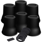 Bed Risers 6 Inch, 6 Pack Heavy Duty Bed Furniture Risers, Lift Up to 2200lbs Round Couch Risers for Sofas, Couches, TV Stands and Chairs