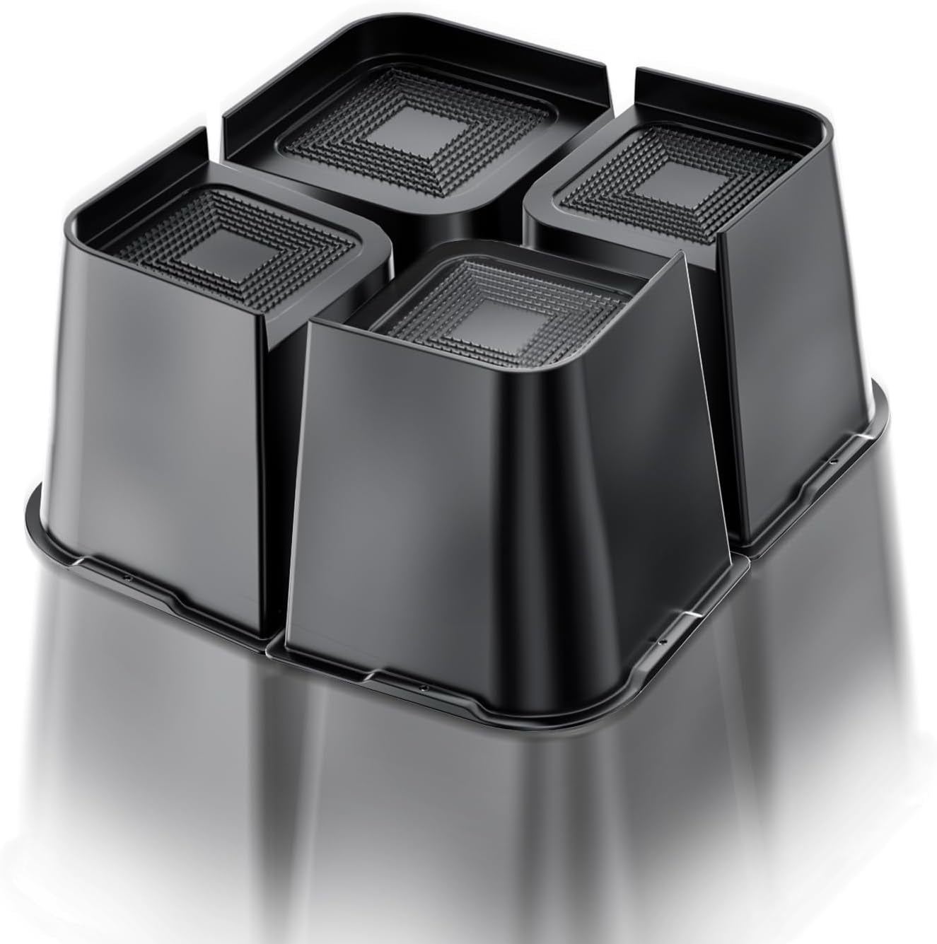 Bed Risers 6 Inch, Heavy Duty Adjustable Furniture Riser, Raise Blocks