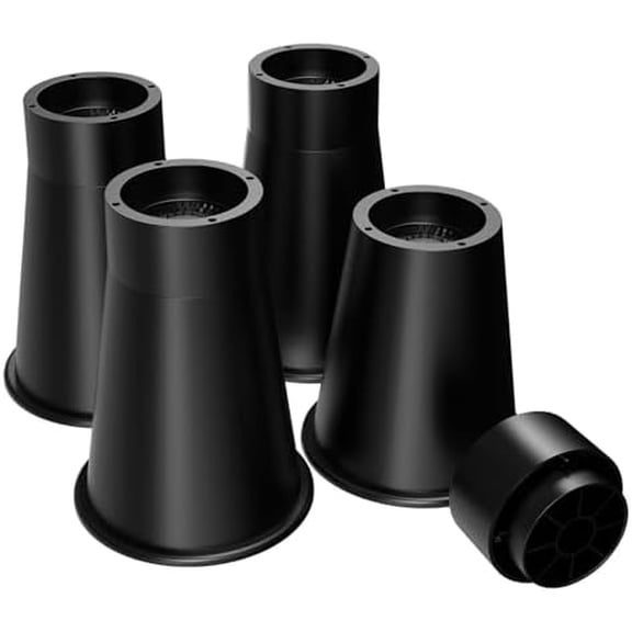 Bed Risers 8 Inch Heavy Duty, 6 inch + 1.8 inch Adjustable Furniture Risers, Heights of 6 or 8 Inches Round Furniture Risers for Bed Desk Table Sofa Couch