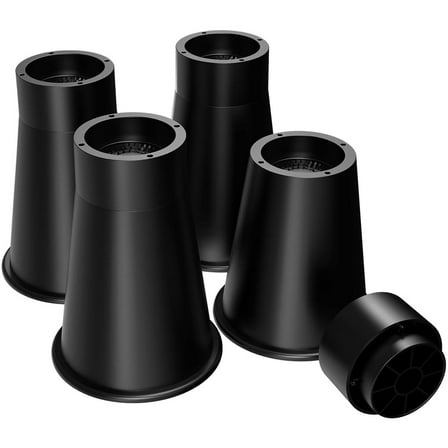 Bed Risers 8 Inch Heavy Duty, 6 inche   2 inches Adjustable Furniture Risers, Heights of 6 or 8 Inches Round Furniture Risers for Bed Desk Table Sofa Couch