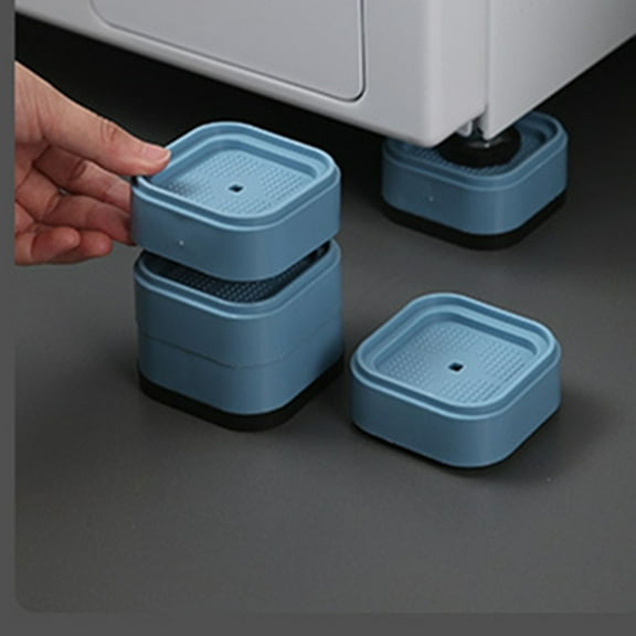 Bed Risers,Furniture Risers,4 Pack Furniture Risers Adjustable Bed Risers Heavy Duty Lifts Height 1 Inch, Square Stackable Bed Risers 1, 2 or 3 Inch for Desk Leg Table Couch(Navy)