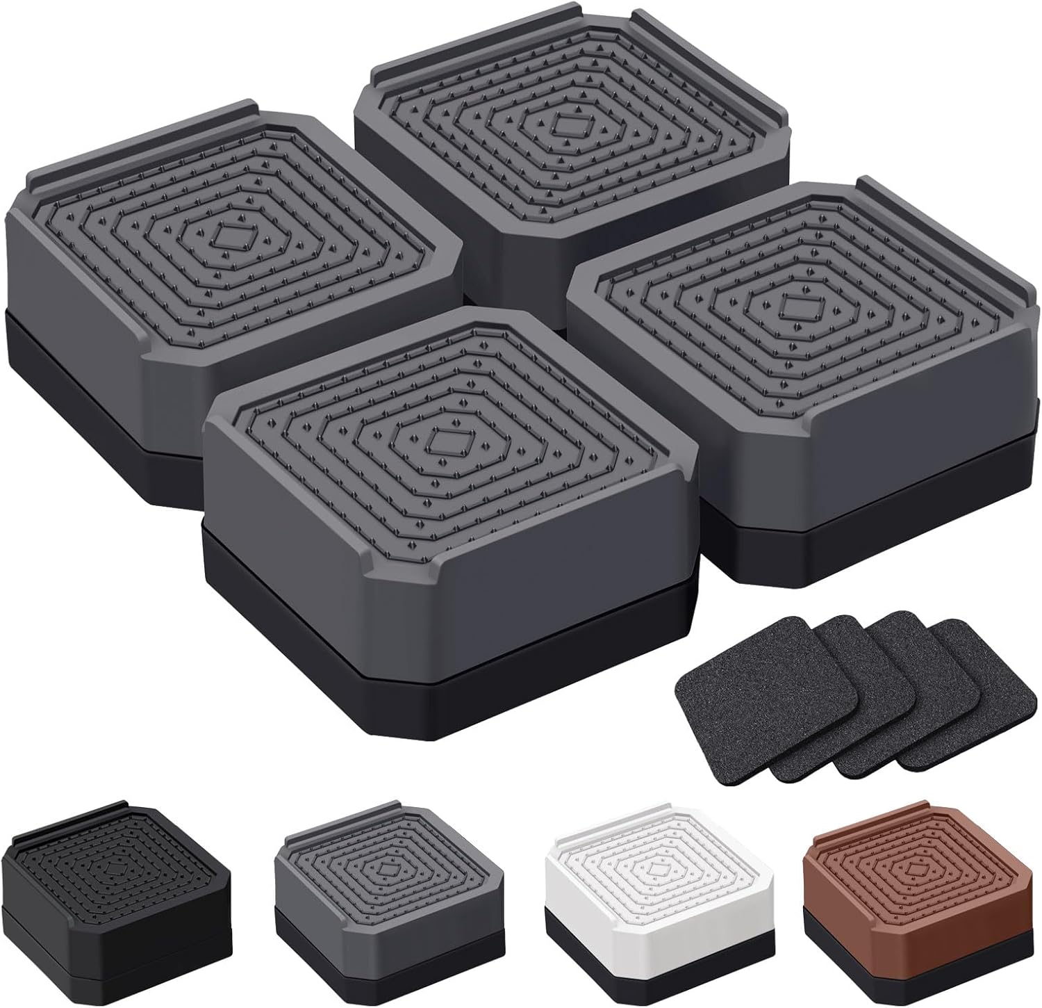 Bed Risers and Furniture Risers, Heavy Duty Adjustable Lifting Blocks ...