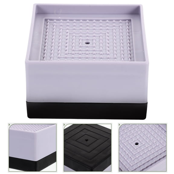 ETEREAUTY 4Pcs Grey Couch Risers for Heavy Furniture Bed Lifts Home Furniture Legs