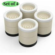 Bed Risers Heavy Duty Furniture Risers for Sofa Table Couch Chair Desk Beige 3.7 in Round PP Resin 0.43 lb?