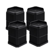 Takira Bed Risers Heavy-Duty Height-Adjustable , L-Shaped Edge Design ,and Anti-Slip for Desk Legs and Sofa