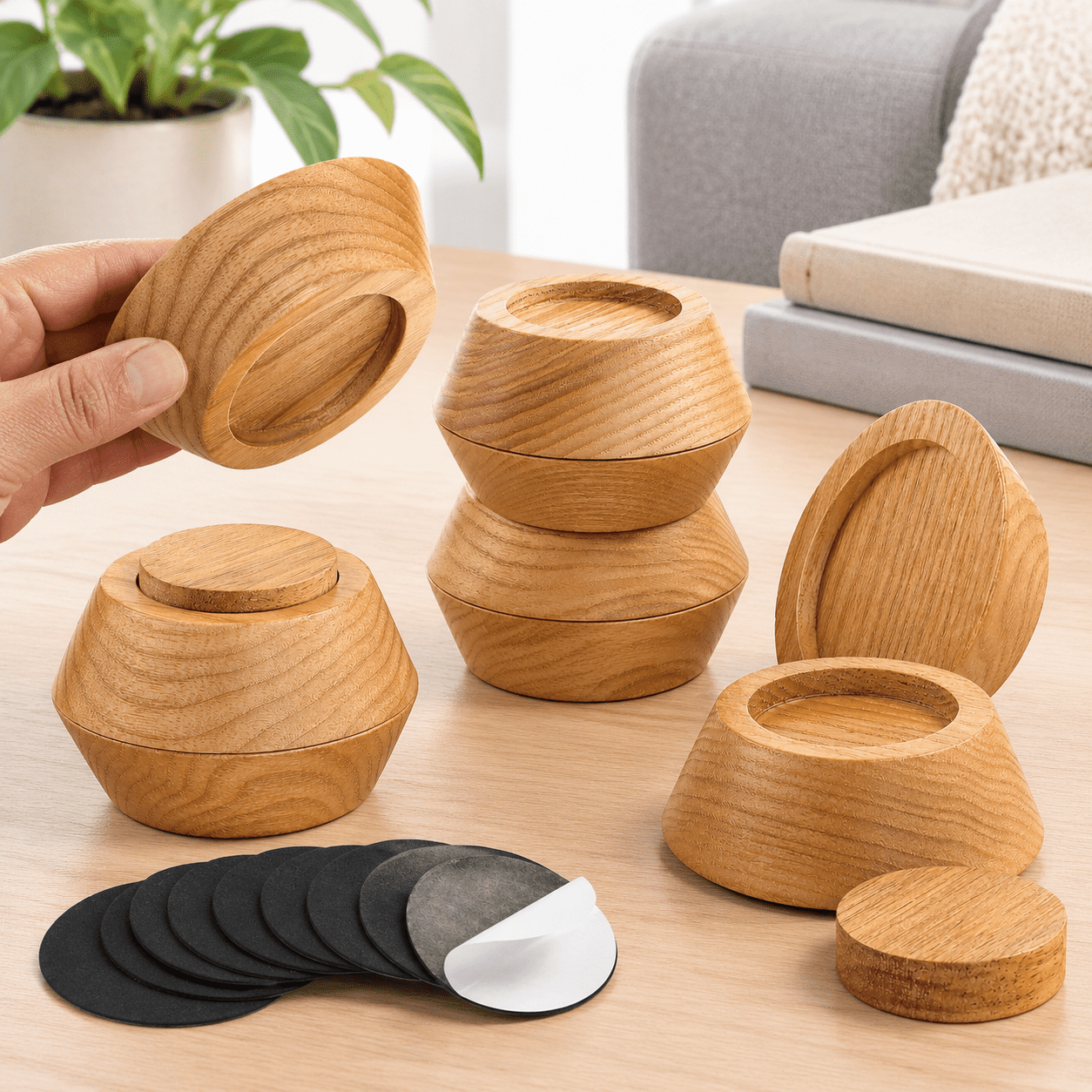 Bed Risers Niture (set Of 8-height 1