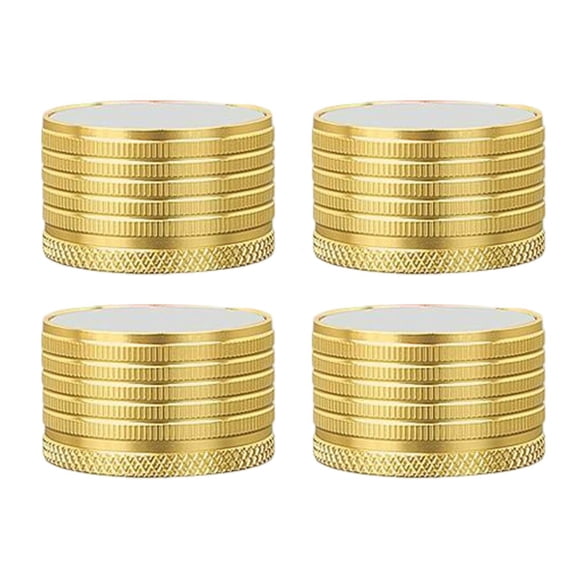 Bed Risers for Adjustable of Beds Sofas Wardrobes Tables Using Aluminum Alloy and Vibration-Reducing Design (23mm-37mm Gold)