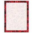 thumbnail image 1 of Bed of Roses on White Letter Papers - Set of 25 Valentine'stationery papers are 8 1/2" x 11", compatible computer paper, great for Weddings Announcements, Anniversary Invitations, Valentine's Day, 1 of 1