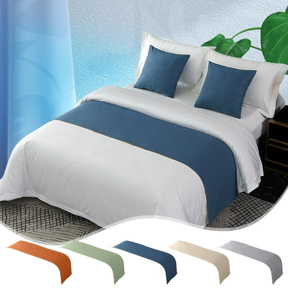 Bed Runner under $5! Xqxayjr European Style Bed Runner for Hotel and Home, Decorative Bed Scarf for Queen and King Bed, Luxury Bed Tail Towel for Bedroom, Elegant Bed Cover Accent