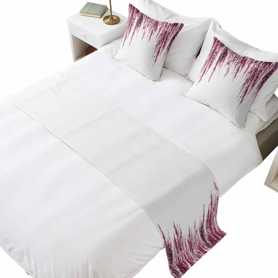 Bed Runner for King Size Bed, Pink 3 Pcs Bedding Runner Set - 1 ...