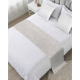 thumbnail image 1 of Bed Runner Scarf King Size, Grey Branches Stain Bed Runners & Scarves for Foot of Beds, Vintage Art Farmhouse Decorative Bedding Runner Scarf for Hotel Home Bedroom 94 x20 Inch, 1 of 6